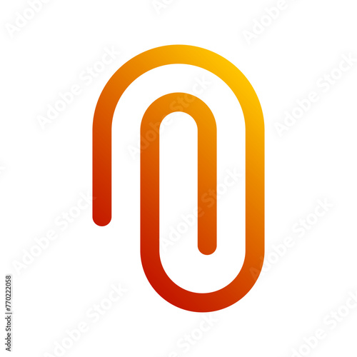 paper clip gradient icon