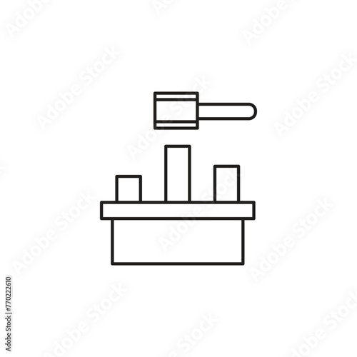 whack a mole vector type icon