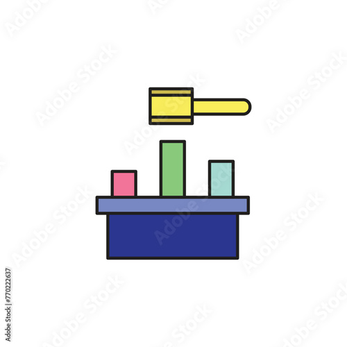 whack a mole vector type icon