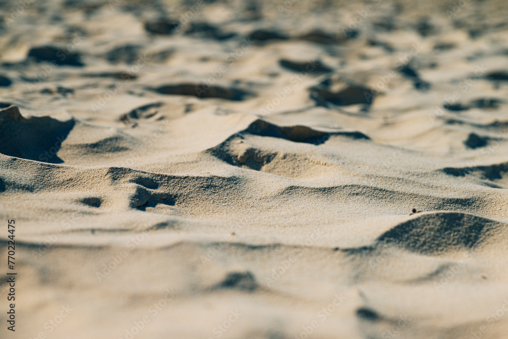 Naklejka premium Sand on the beach, Mexico, Caribbean Sea