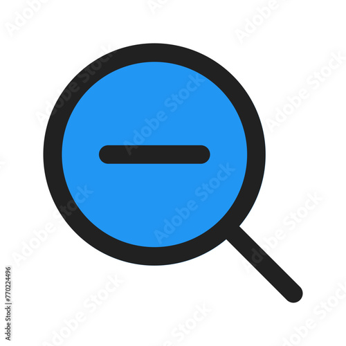 zoom out line color icon