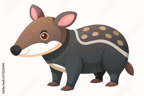 tapir silhouette vector illustration