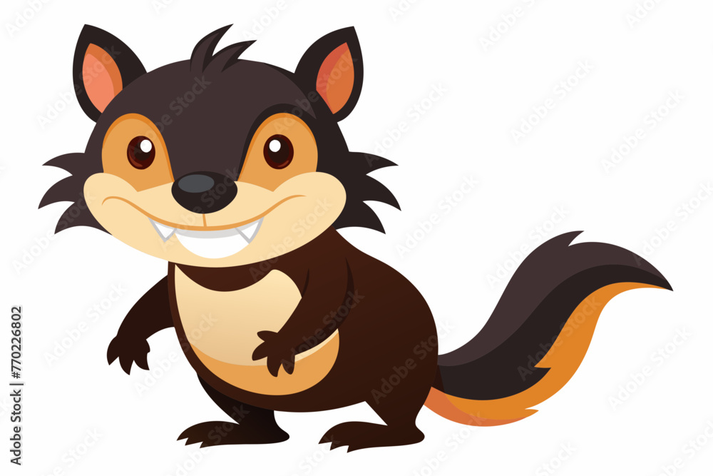 -tasmanian devll silhouette vector illustration -tasmanian devll silhouette vector illustration