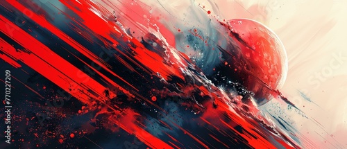 An online art course banner, promoting classes on abstract digital creations