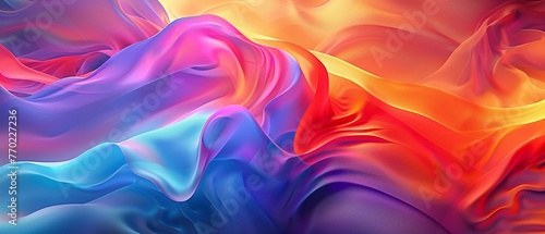 An online art course banner, promoting classes on abstract digital creations