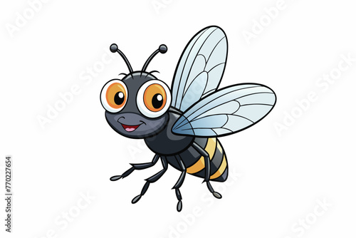 tsetse fly silhouette vector illustration