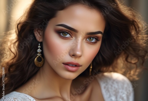 Wallpaper Mural A Portrait Of Breathtakingly Gorgeous, Exotic, Beautiful Woman.
 Torontodigital.ca