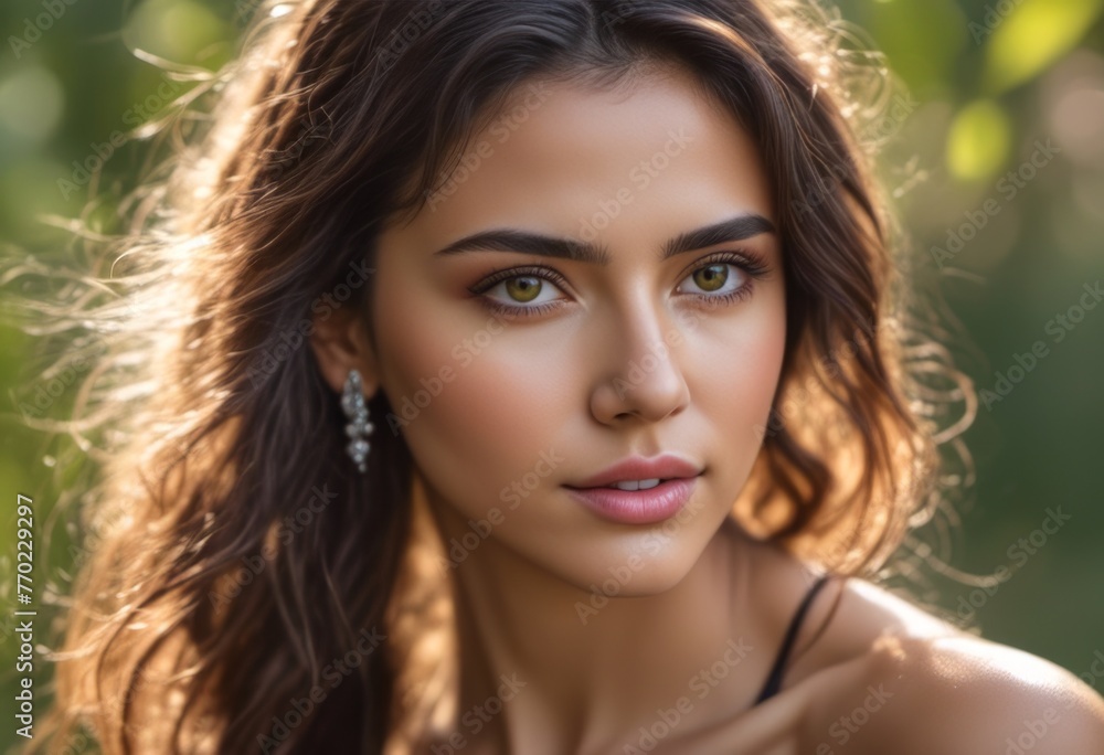 A Portrait Of Breathtakingly Gorgeous, Exotic, Beautiful Woman.
A Portrait Of Breathtakingly Gorgeous, Exotic, Beautiful Woman.