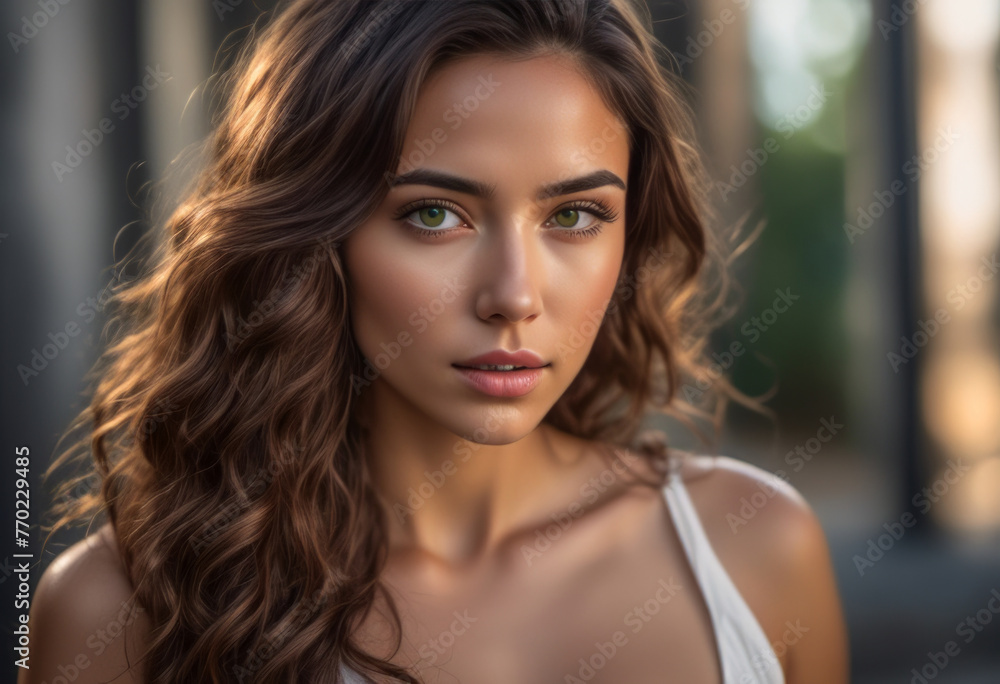 A Portrait Of Breathtakingly Gorgeous, Exotic, Beautiful Woman.
A Portrait Of Breathtakingly Gorgeous, Exotic, Beautiful Woman.