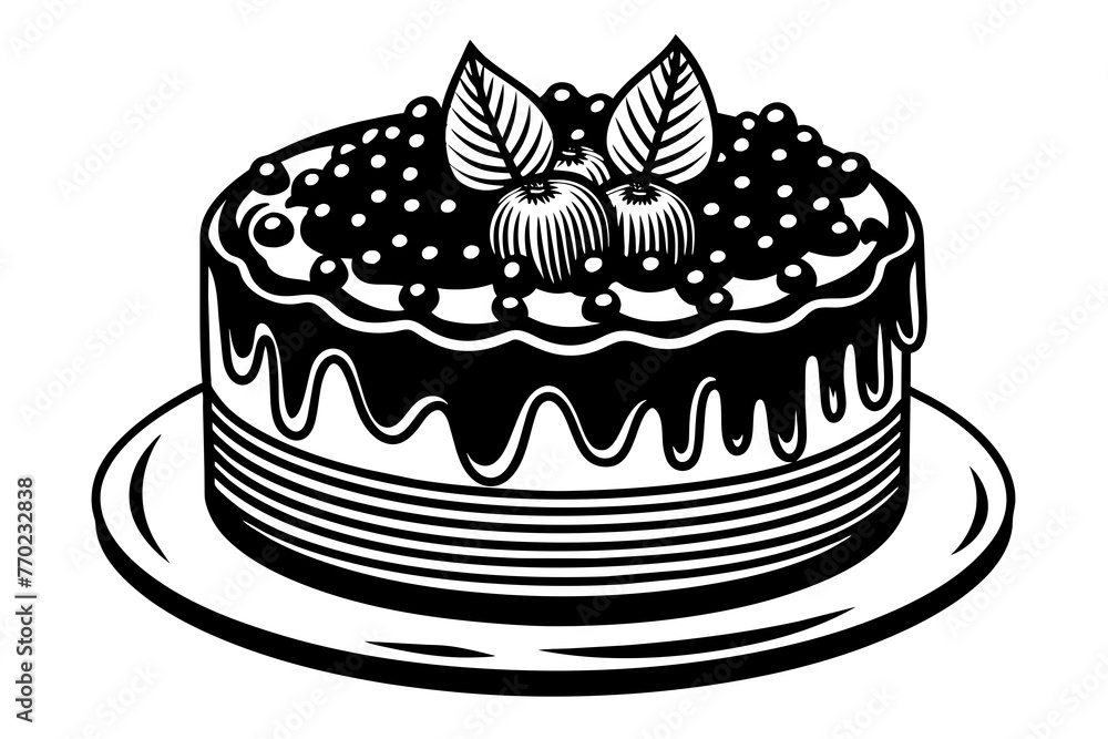 cake silhouette vector illustration cake silhouette vector illustration