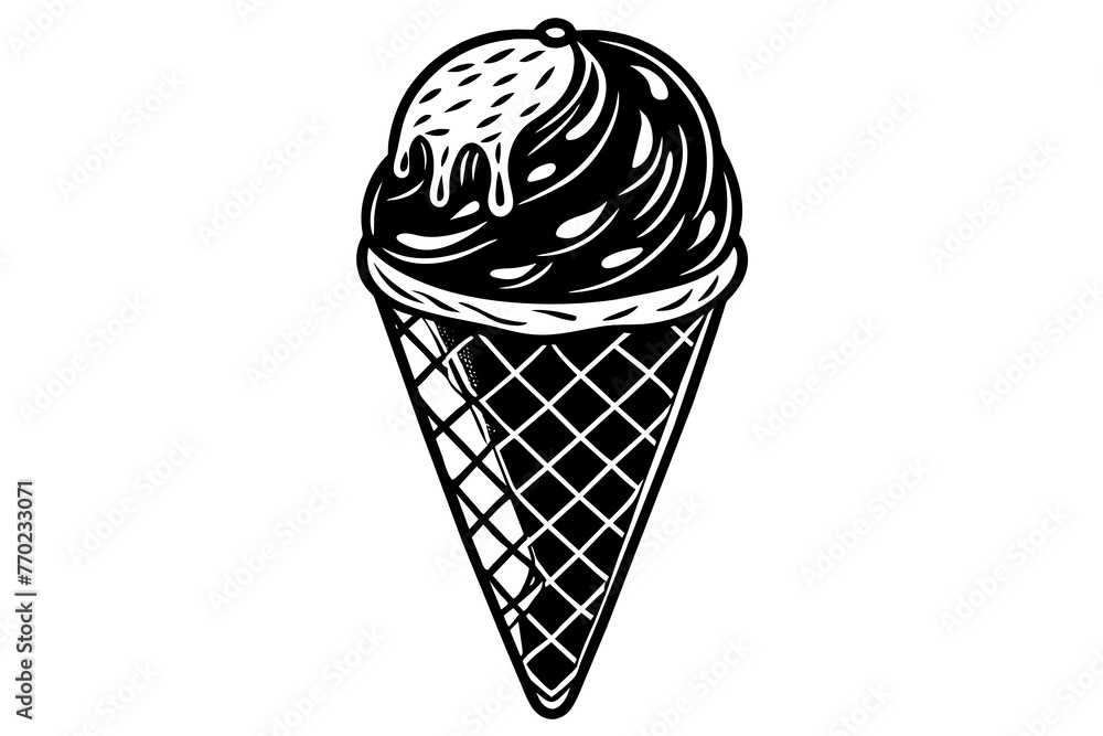 ice cream silhouette vector illustration ice cream silhouette vector illustration