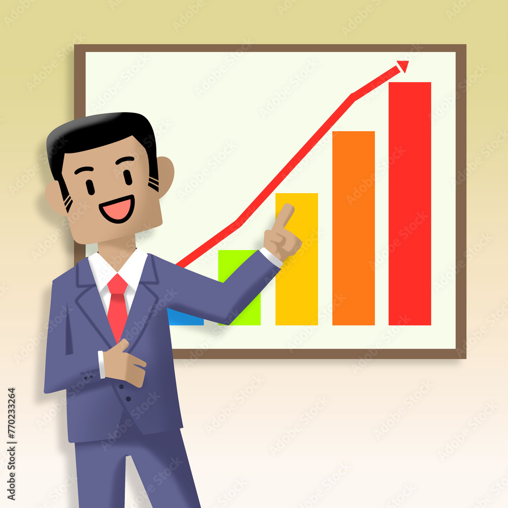 Cartoon illustration about business for use in composing the article Cartoon illustration about business for use in composing the article
