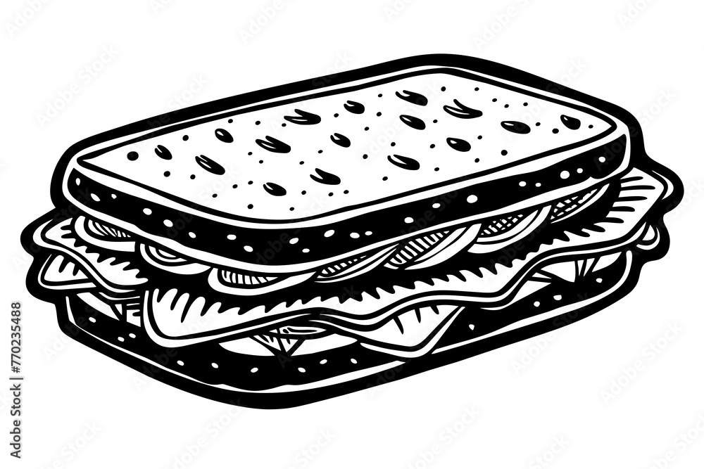 sandwich silhouette vector illustration sandwich silhouette vector illustration