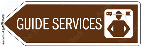 Campground directional sign guide service