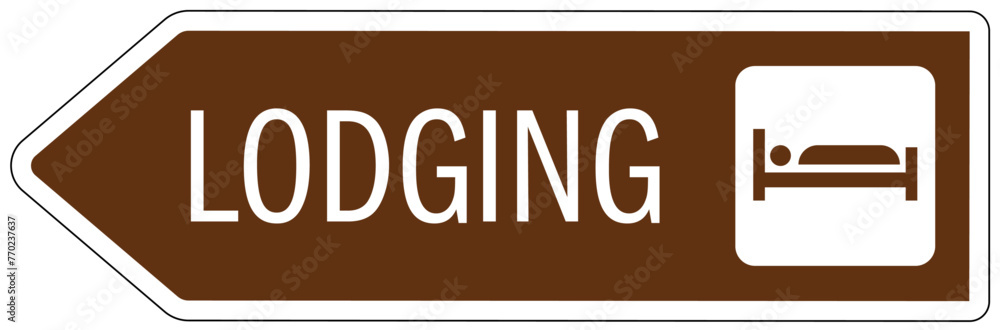 Campground directional sign lodging Campground directional sign lodging