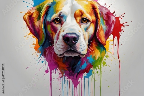 Colorfull Dog painting 🖌️