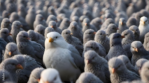 pigeons on the street © Kashwat