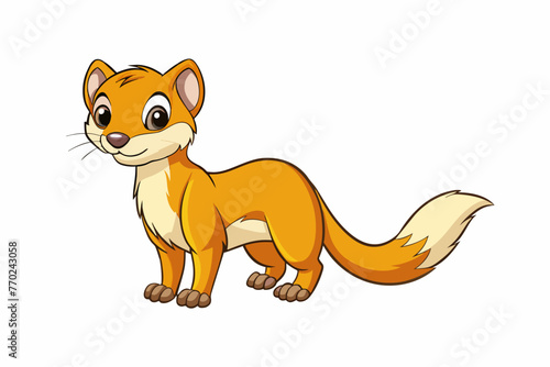 weasel silhouette vector illustration