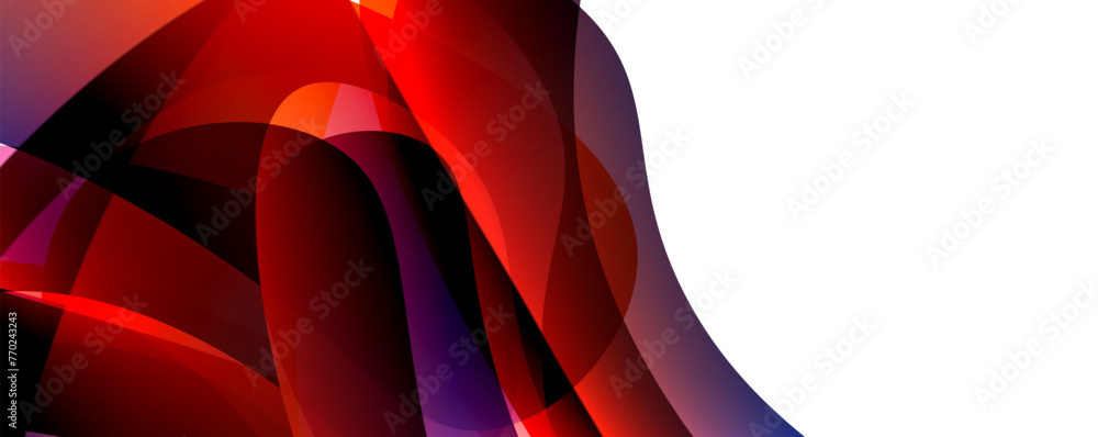 Obraz premium Colorful curve design concept. Vector Illustration For Wallpaper, Banner, Background, Card, Book Illustration, landing page