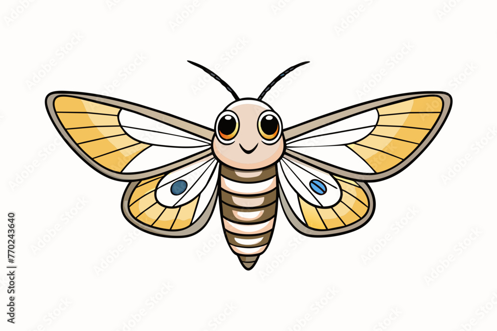 lined moth silhouette vector illustration lined moth silhouette vector illustration