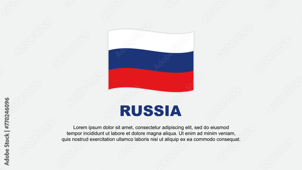 Russia Flag Abstract Background Design Template. Russia Independence Day Banner Social Media Vector Illustration. Russia Background Russia Flag Abstract Background Design Template. Russia Independence Day Banner Social Media Vector Illustration. Russia Background