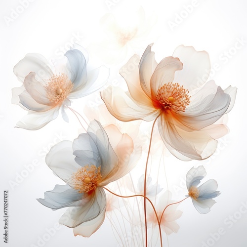 Delicate abstract floral background Flowers backdrop on white background Job ID: 09b2c1f5-9668-42f8-8b14-07f8417fe06b © shahzaib