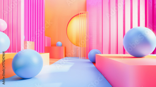 a contest background, colorful background,3d render, masterpiece