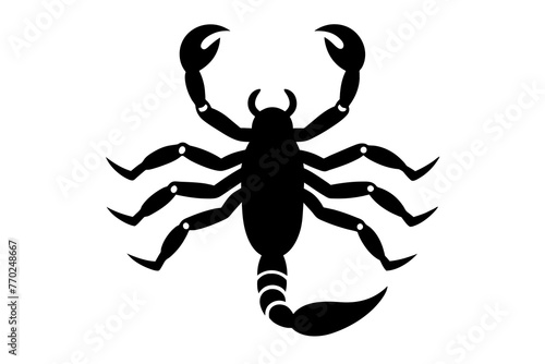 scorpion silhouette vector illustration