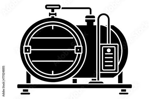 autoclave silhouette vector illustration