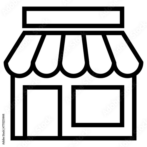 store icon, simple vector design