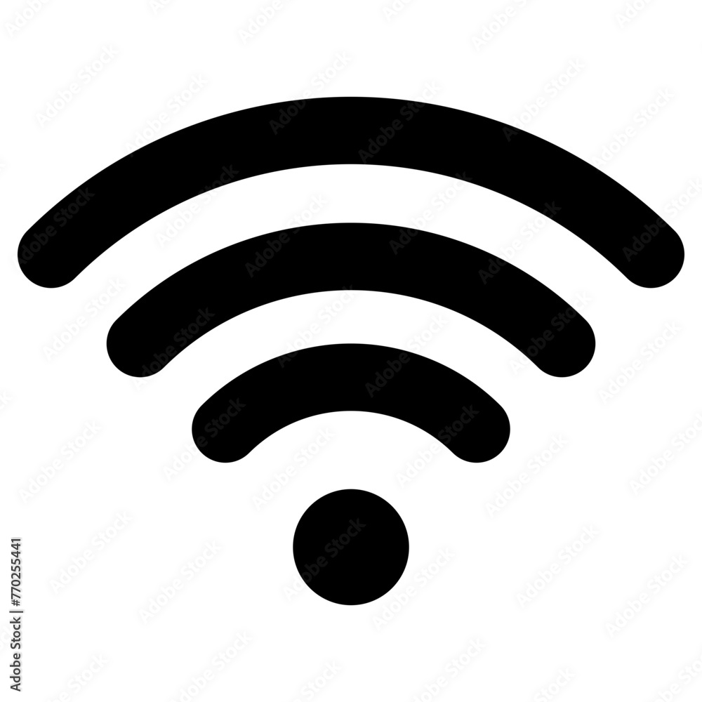 wifi icon, simple vector design - obrazy, fototapety, plakaty 