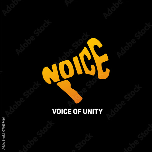 Voice of Unity logo is a powerful symbol of unity, featuring a captivating design representing harmony and togetherness.