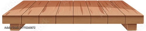 Vector graphic of a modern wooden table