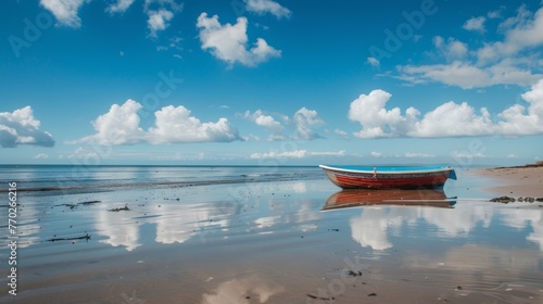 boat on the beach © Tejay