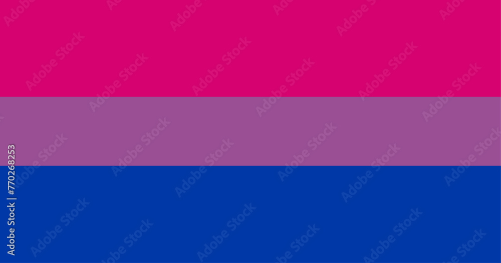Naklejka premium Bisexual pride flag