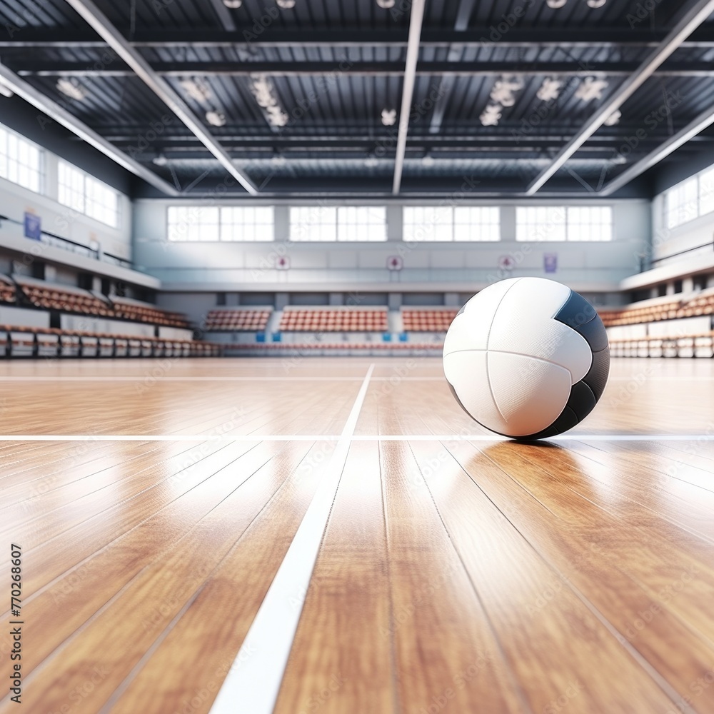 ball on the wooden floor as widescreen background ball on the wooden floor as widescreen background