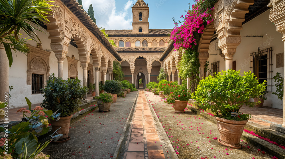 Fototapeta premium Cordoba's Majesty: Mezquita-Catedral - A Fusion of Faith & Stone