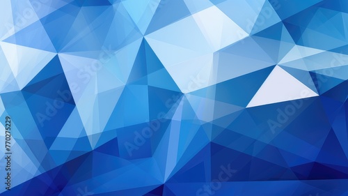 abstract blue geometric mosaic pattern background photo