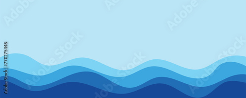 Abstract wave layer vector background illustration