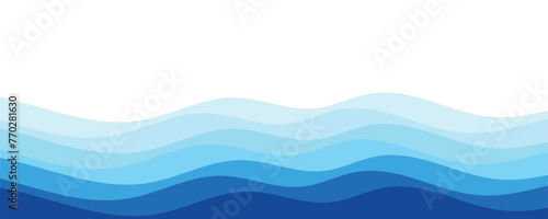 Abstract wave layer vector background illustration