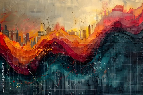 Tumultuous Waves of Data Driven A Dynamic Abstract Portrayal of Market Volatility