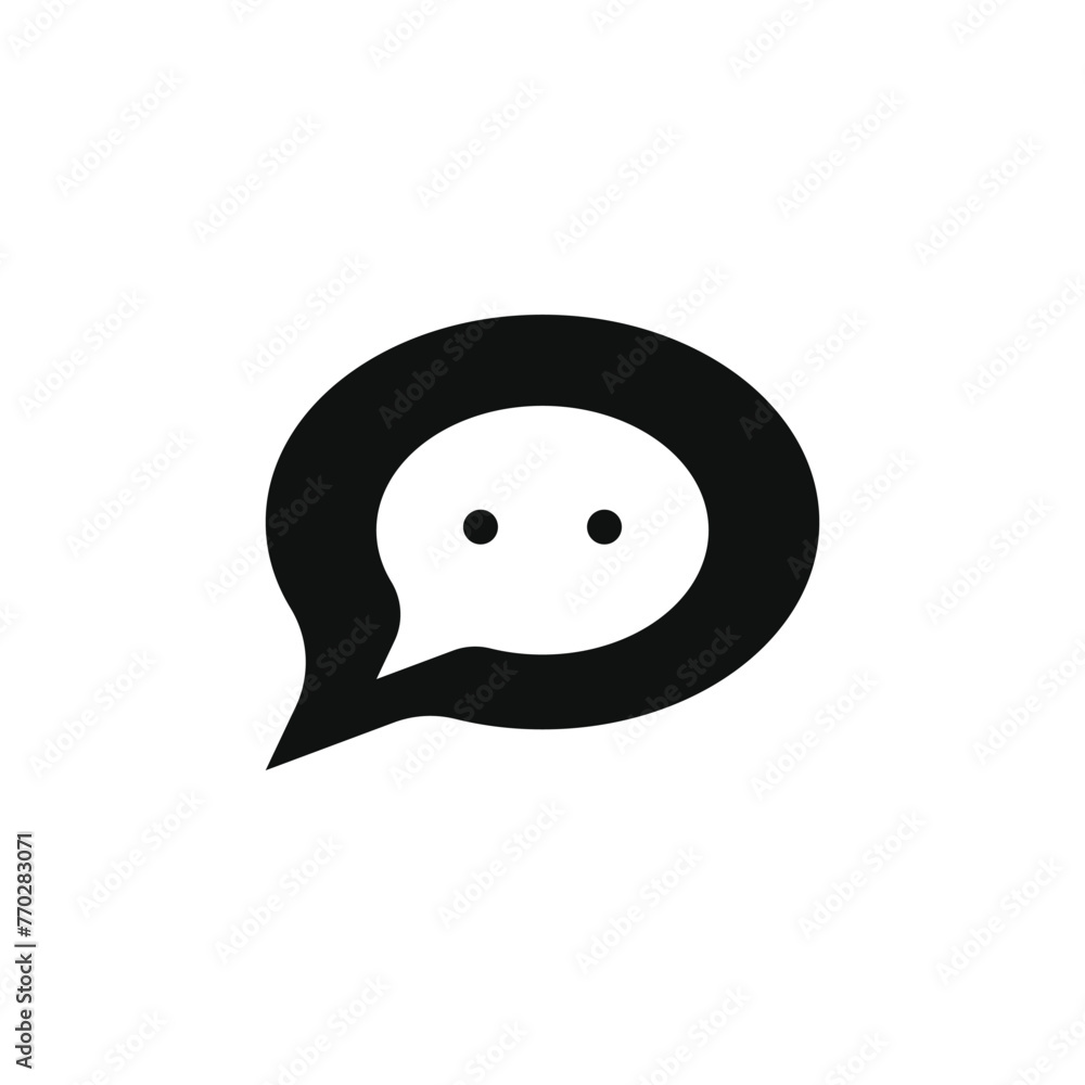 Fototapeta premium message chat vector type icon