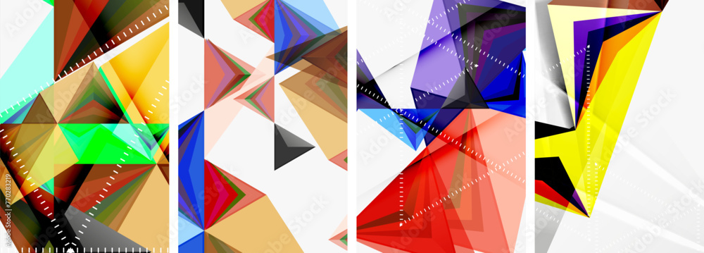 Triangle blend geometric concept poster designs for wallpaper, business card, cover, poster, banner, brochure, header, website Triangle blend geometric concept poster designs for wallpaper, business card, cover, poster, banner, brochure, header, website