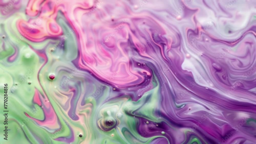 The shimmering water transforms into a canvas for the swirls and patterns of pink purple and green smoke to paint upon. The shimmering water transforms into a canvas for the swirls and patterns of pink purple and green smoke to paint upon.