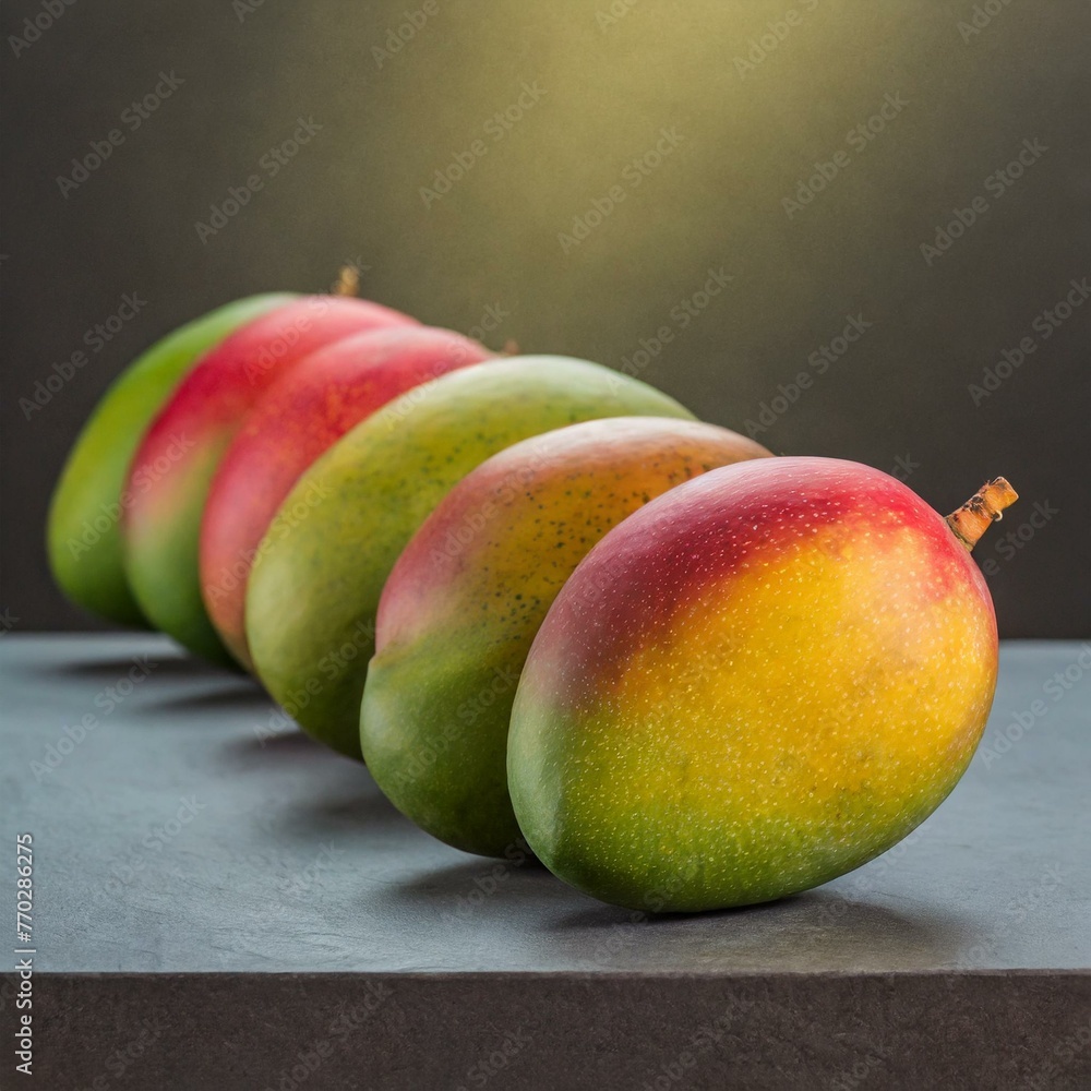 Beautiful Mangoes colourful - obrazy, fototapety, plakaty 