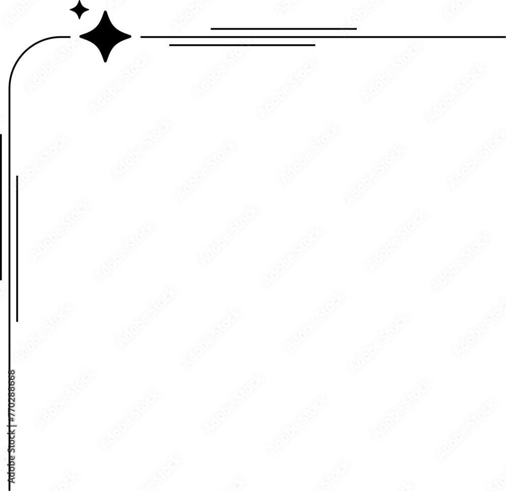 Obraz premium Minimalist aesthetic line frame