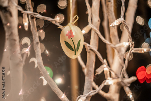 Slika na platnu Cute Easter Egg Ornament Spring Time Decoration DIY Ideas