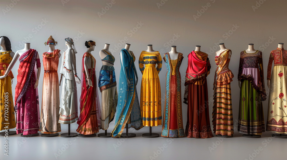 Vibrant Array of Traditional Costumes