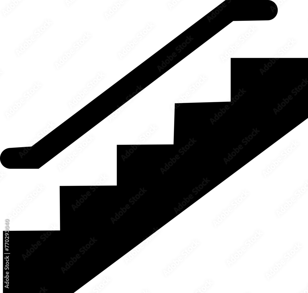 Climbing Stair Fill icon. Stairway direction information symbol. Sign navigation staircase vector illustration isolated on transparent background. flat style sign for mobile concept and web design. Climbing Stair Fill icon. Stairway direction information symbol. Sign navigation staircase vector illustration isolated on transparent background. flat style sign for mobile concept and web design.