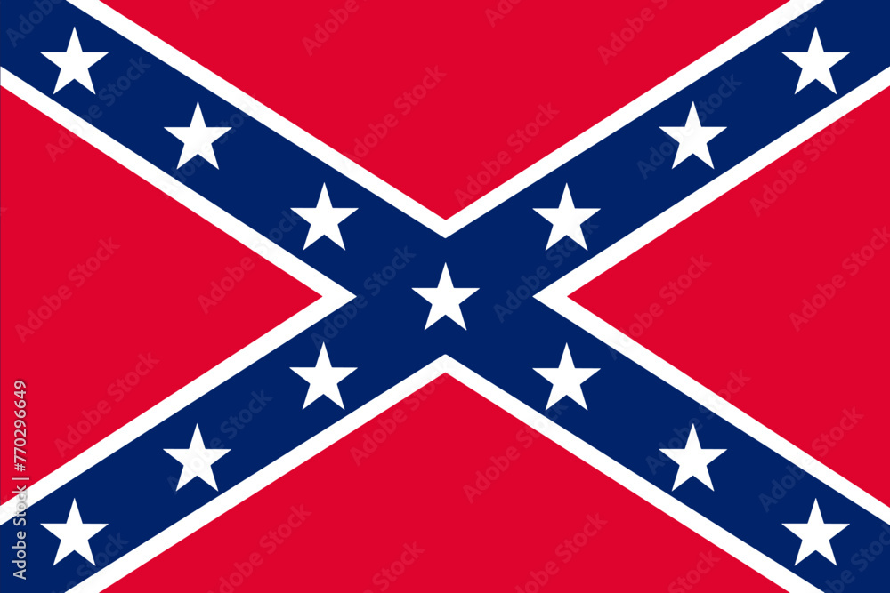 The third national flag of the Confederate States of America The third national flag of the Confederate States of America